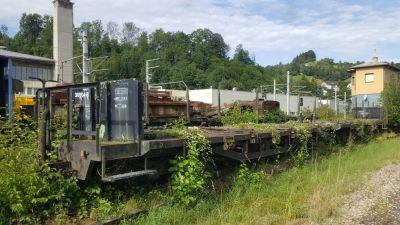 SSm/s 36804-8 mit der typischen Ladeflächenverbreiterung in Waidhofen a.d. Ybbs 
Schlüsselwörter: ssm , 36 804