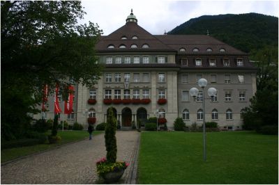 Die Zentrale der Rhätischen Bahn in Chur
