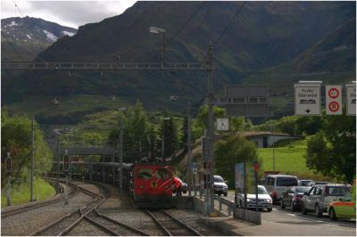 Autoverladeanlage Furka-Basistunnel in Realp
Schlüsselwörter: ge , 4/4 , FO , ge , III