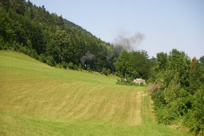 Oberhalb der Kartause Gaming kämpft sich die Uv.1 bergwärts.
Schlüsselwörter: Uv.1 , Uv 1