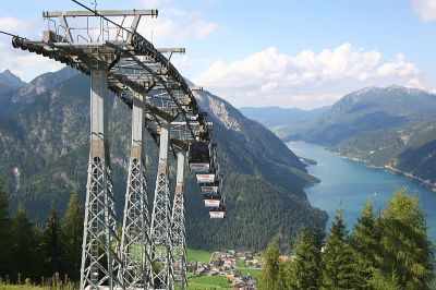 Die Gondelbahn auf den Rofan
