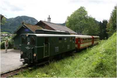 2093.01 mit einem Sonderzug anlässlich zu den Feierlichkeiten zu 110 Jahre Ybbstalbahn Bergstrecke im Jahr 2008.
Schlüsselwörter: 2093 , 01