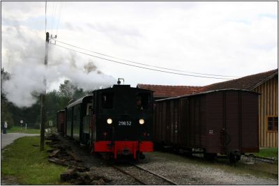 Nun gab es eine Pendelfahrt mit 298.52 und dem Güterzug von Somemrhubermühle nach Aschach und retour.
Schlüsselwörter: 298 , 52