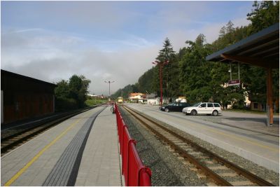 Der umgebaute Bahnhof von Mittersill
