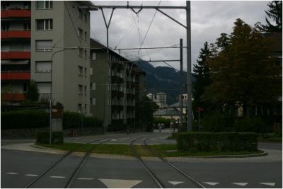 Die Ortsdurchfahrt von Chur
