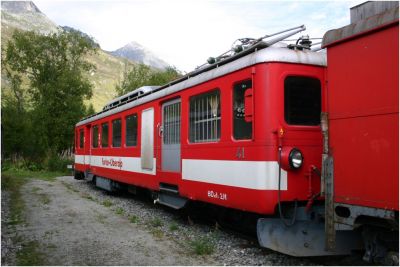 BDeh 2/4 - 41 der FO, ehemals Schöllenenbahn (dem Streckenabschnitt zwischen Andermatt und Göschenen) hat eine neue Heimat bei der DFB in Realp gefunden
Schlüsselwörter: BDeh , 2/4 , 41