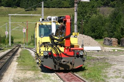 X 629.901-0 in Annaberg, Anlass dafür war der Schienentausch zwischen Wienerbruck und Erlaufklause.
Schlüsselwörter: X 629 901 , Mariazellerbahn , Annaberg , Schienen