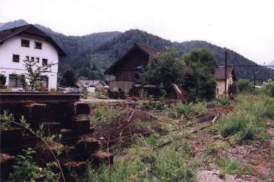 Ende Gußwerk-Mariazell
Die Gleisstapel im rechten Bahnhofsbereich.

Es herrscht eine beklemmende Stimmung.
Schlüsselwörter: Mariazellerbahn , Gusswerk , Gußwerk , eingestellt