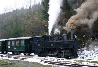 Holzapfel II
Am 5.11. verkehrte auf der Ybbstalbahn-Bergstrecke ein von der Uv.1 gezogener Sonderzug. 
Schlüsselwörter: Uv.1