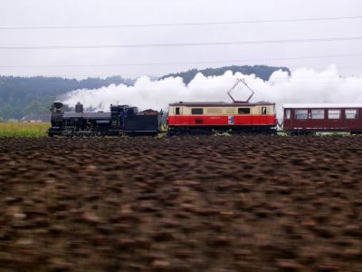 Panoramic Sonderzug
Der verstärkte Panoramic vom 2.Oktober 2005 vor Klangen, im Vordergrund verblühte Sonnenblumen.
Schlüsselwörter: Mh.6 , 1099 , 1099 001 , Panoramic , Mariazellerbahn , MzB , Talstrecke , Klangen