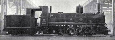 Niederösterreichische Landesbahnen No. 50, Mh.1 (später ÖBB 399.01), Werksfoto Krauss/Linz

Aus der Zeitschrift "Die Lokomotive" von 1906
