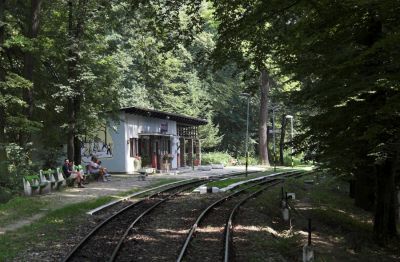 Die Bahnhöfe der Pionierbahn liegen idyllisch im Wald und erschließen ein wichtiges Naherhohlungsgebiet der Budapester Bevölkerung.
Schlüsselwörter: Budapest , Kindereisenbahn , MAV