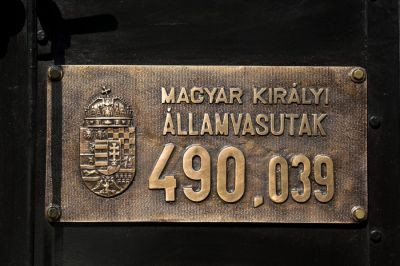 Das Nummernschild der 490.039
Schlüsselwörter: Budapest , Kindereisenbahn , MAV ,  490