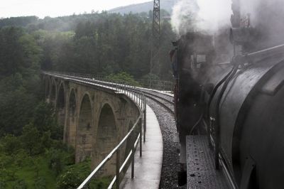 Mit 276 Metern Länge ist der Grub-Viadukt nicht nur der längste Viadukt der Feistritztalbahn, sondern auch die längste Brücke aller Österreichischen Schmalspurbahnen.
Schlüsselwörter: Feistritztalbahn , 83