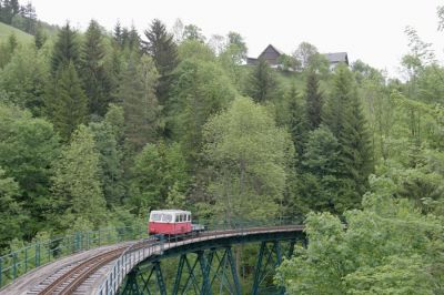 Fotohalt mit Draisine
Fotohalt mit Draisine auf dem Hühnernestgraben-Viadukt
Schlüsselwörter: Ybbstalbahn Bergstrecke , Hühnernestgraben , Draisine , Heizhausfest