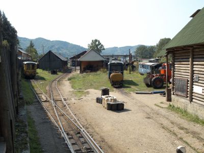 Am Rand des Waldbahnhofes in Viseu de Sus
Schlüsselwörter: Wassertalbahn