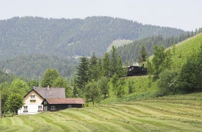 Unterwegs zwischen Holzapfel und Lunz am See
Schlüsselwörter: Ybbstalbahn , Bergstrecke , 298.102