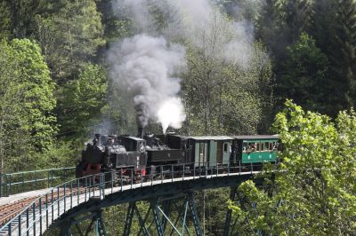 Der Klassiker auf dem Hühnernestviadukt darf natürlich auch nicht fehlen.
Schlüsselwörter: Ybbstalbahn , Ybbsthalbahn Bergstrecke , Hühnernestviadukt , Uv , Criscior 5