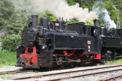 Gastlokomotive Criscior 5 aus Rumänien
Schlüsselwörter: Ybbstalbahn , Ybbsthalbahn Bergstrecke , Criscior 5