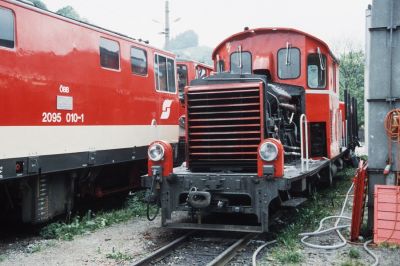 2091 mit abgenommener Motorhaube
Schlüsselwörter: Ybbstalbahn , Waidhofen , 2091