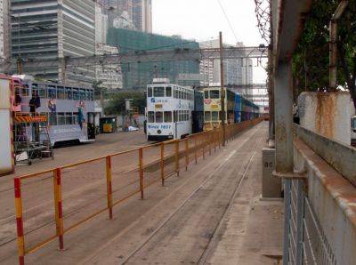 Hong Kong Tramways
Remise der Tramway bei Whitty Street
