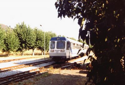 Soulé-Triebwagen in Francardo
Die zwischen 1989 und 1997 gelieferten Soulé-Garnituren übernahmen schon bald nach ihrer Lieferung den kompletten Verkehr auf der Hauptstrecke Ajaccio-Bastia, in seltenen Fällen kamen sie auch auf die Nebenstrecke nach Calvi. 2007 sollen sie erneut Zuwachs durch eine moderne Neukonstruktion erhalten.
Schlüsselwörter: Chemin de fer de la Corse