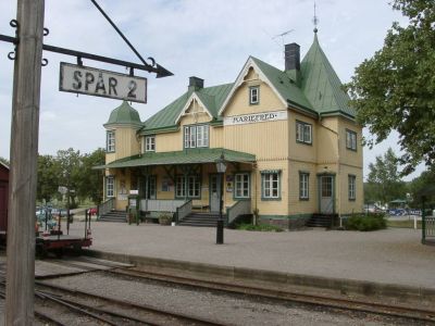 Östra Södermanlands Järnväg
Bahnhofsszene Mariefred
