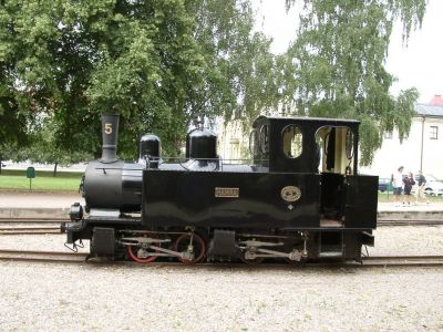 Östra Södermanlands Järnväg
Lok Hamra (O&K-Mallet Bj. 1902), im Bahnhof Mariefred
