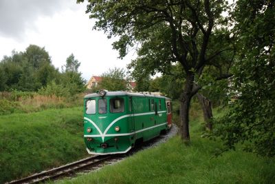 JHMD
Der Zug aus Obrataň fährt gerade in den Bahnhof von Kamenice nad Lipou ein
