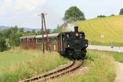 Bh.1 bei ihrer Sonderfahrt auf der Krumpen
Sonderfahrt anläßlich des Schmalspurfestivals zu Pfingsten.
Schlüsselwörter: Bh.1 , Schmalspurfestival , Pfingsten , Krumpe