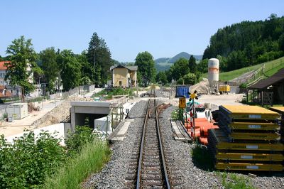 Waidhofen-Lokalbahn: Baustelle
