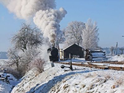 Winterdampf
U 46.101 mit einem Sonderzug im Bahnhof Blažejov am 30.12.2010
Schlüsselwörter: JHMD, U46.101, Blažejov