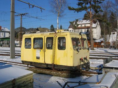 Draisine
Die Bahnmeister-Draisine X 625.903 steht in Mariazell abgestellt.
Schlüsselwörter: Mariazellerbahn , Bergstrecke , Mariazell , Draisine , 625 , 903 , X